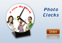 Personalised clocks with photo